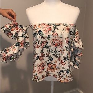 Sachin & Babi Noir off shouldee top